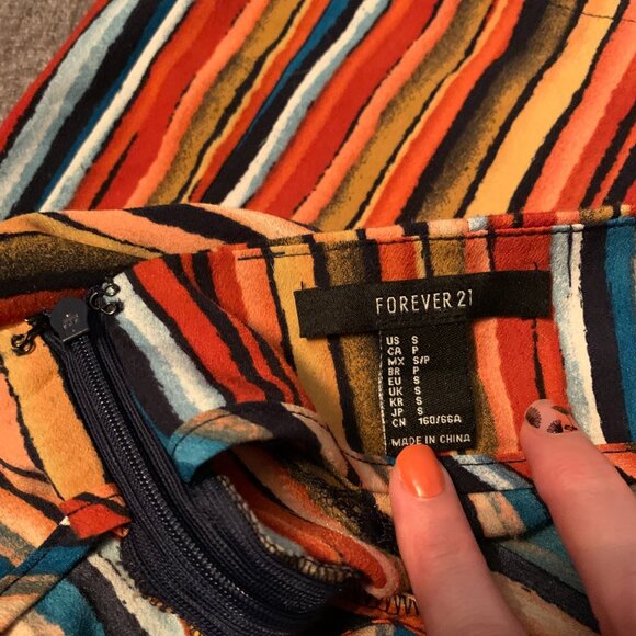 Forever 21 Rainbow Striped Palazzo Pant - Picture 4 of 6